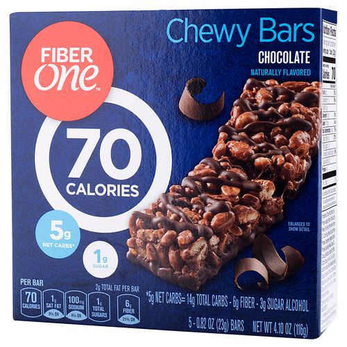 Barra Fiber One *de Chocolate Sabor Natural 70 Calorias -116 g