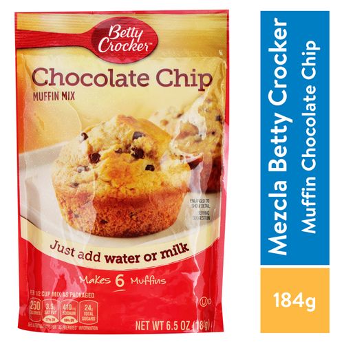 Mezcla Betty Crocker Para Muffin Choco chip - 184 g