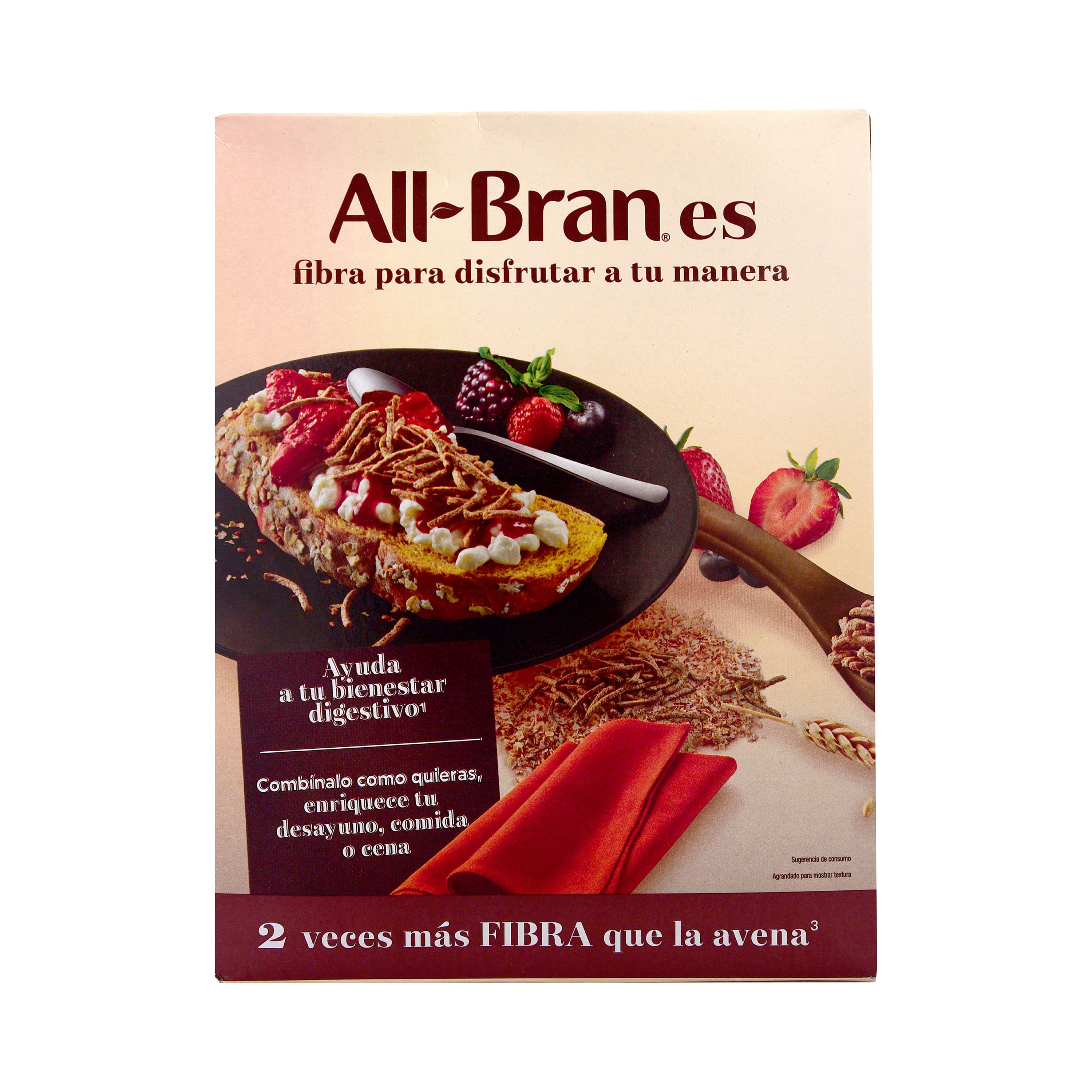 Cereales de desayuno natural Kellogg's All-Bran caja 450 g - Supermercados  DIA