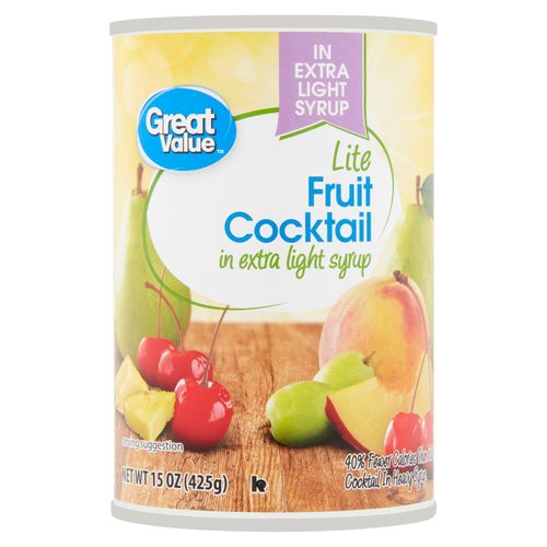 Coctel Fruta Great Value Extra Light - 425 g