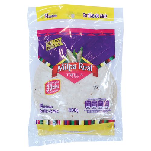 Tortilla Milpa Real Trigo Pequeño de 14 Uds - 310 g
