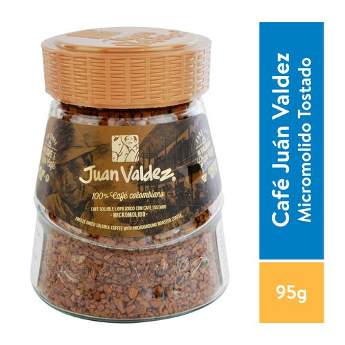 Café Juan Valdez Soluble Micromolido Tostado - 95 g