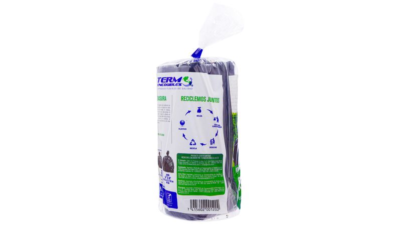 Comprar Bolsa Para Basura Biotermo Negra Mediana - 30 Unidades