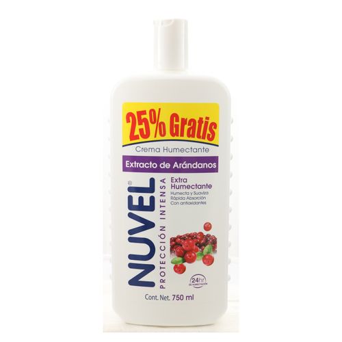 Crema Corporal Nuvel Extr Arandano 750 ml