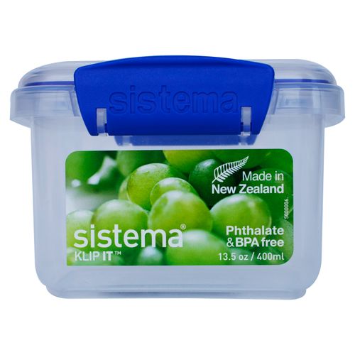 Recipiente Rectangular Hermético Sistema Plastics Klip It - 400 ml