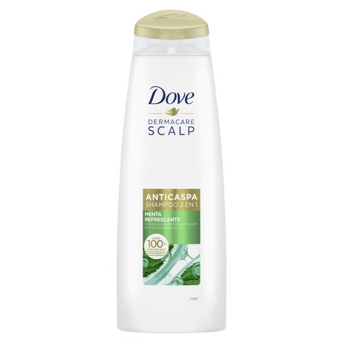 Shampoo 2 En 1 Dove Anticaspa Menta Refrescante - 355 ml