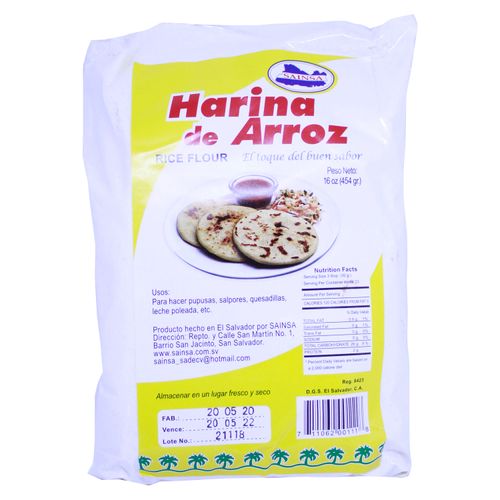 Harina de Arroz Blanco x 500 G COD-J310 – JM Distribuidora