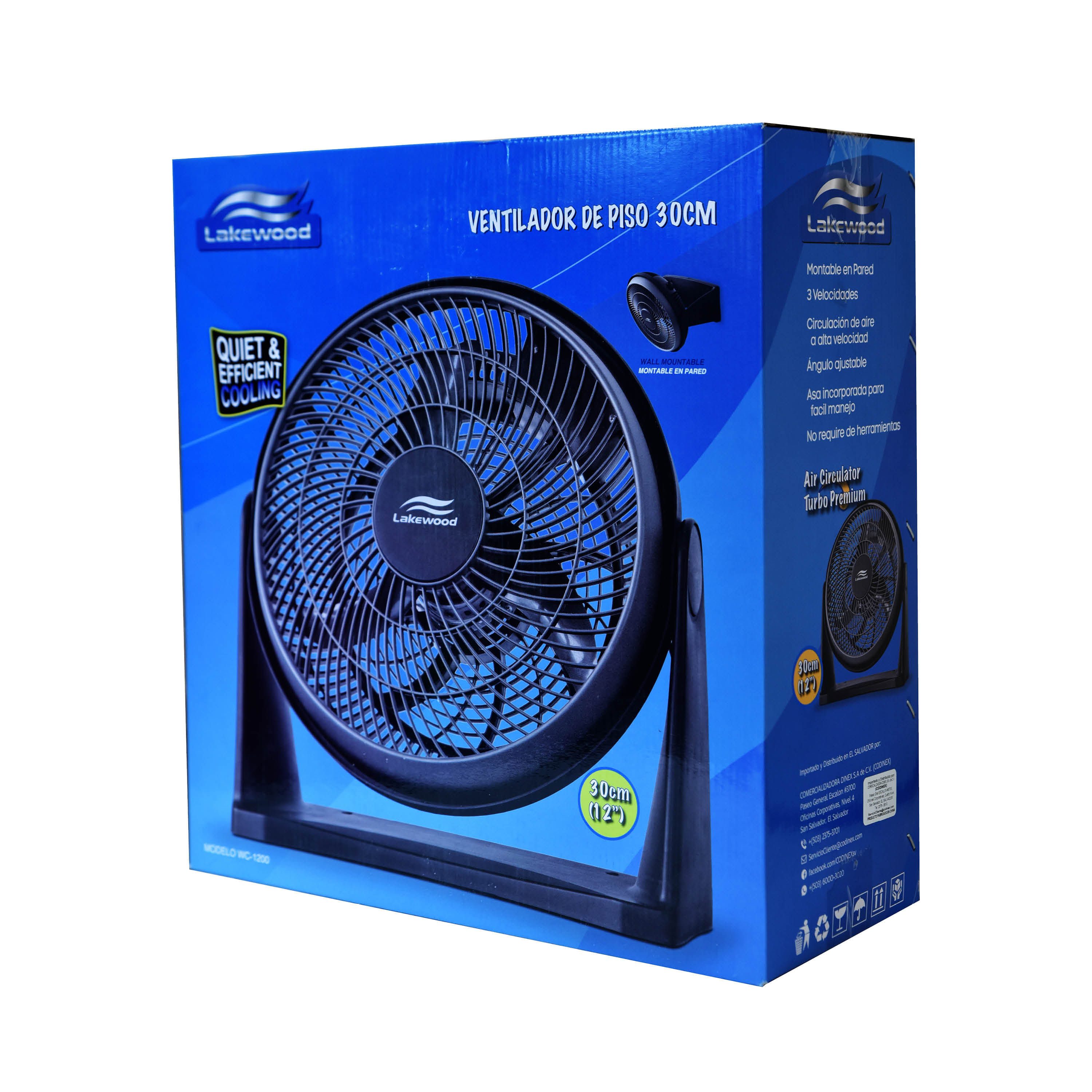 VENTILADOR LAKEWOOD DE TORRE 29 NEGRO – Comercial Emanuel