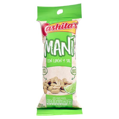 Maní Cashitas Con Limón Y Sal - 55g