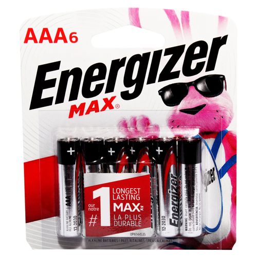 Batería Energizer Alcalina Max Aaa - 6 Unidades