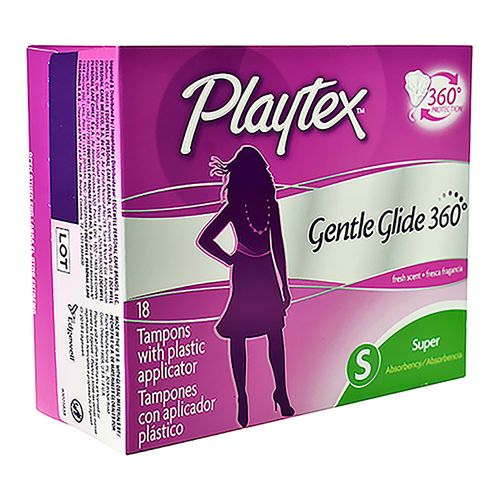 Tampones Playtex Gentle Glide 360 Super Con Fragancia - 1Unidad