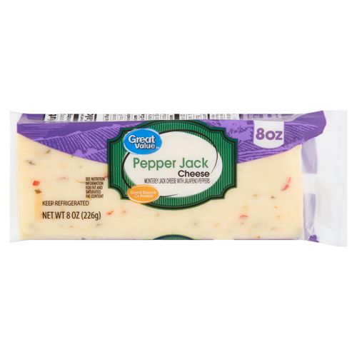 Queso Great Value Pepper Jack - 226Gr