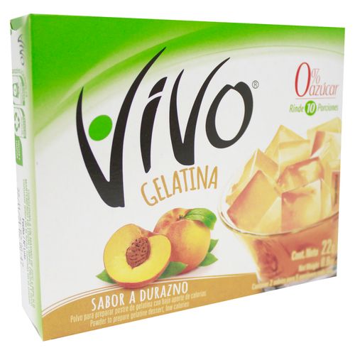 Gelatina Vivo Sabor A Durazno - 22 g