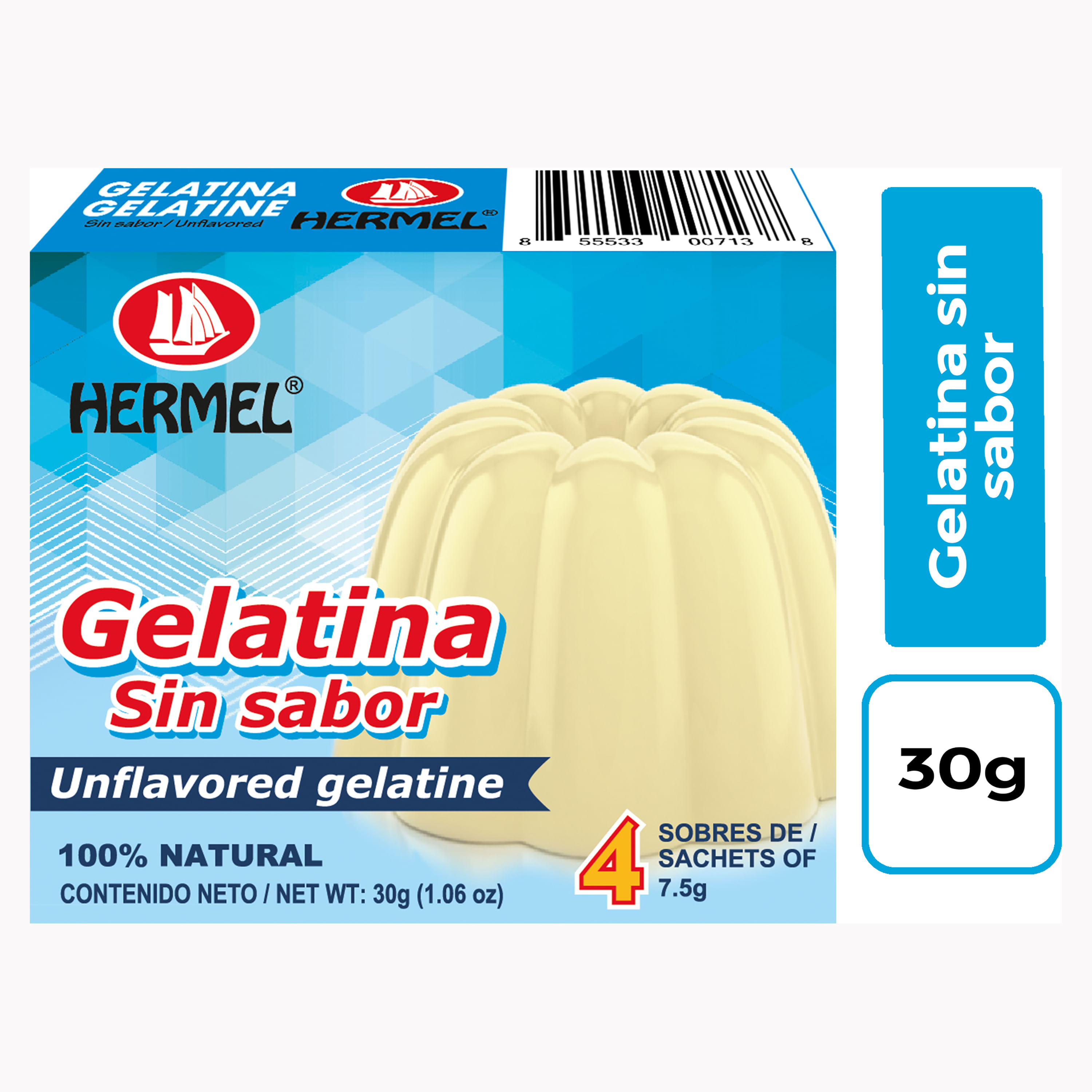 Gelatina Sin Azucar Sabor Fresa Food Club 0.44 Onz