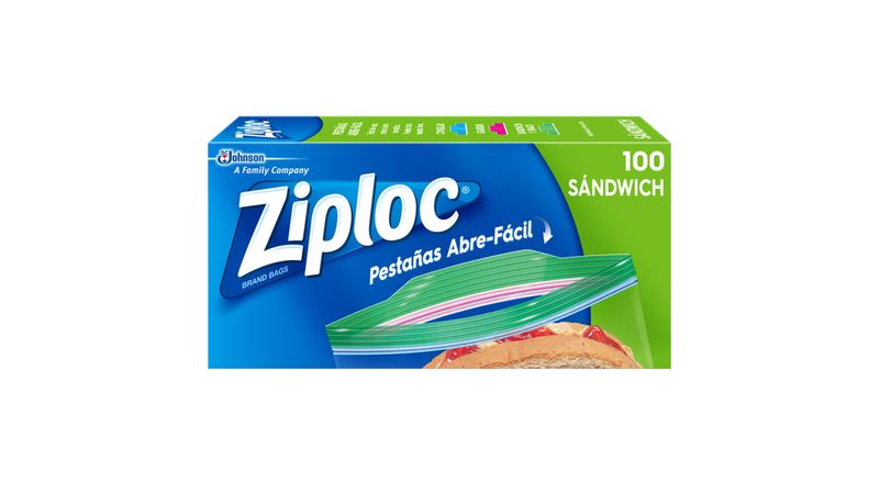 Ziploc Bolsas para Sandwich Reutilizables 580 pzas