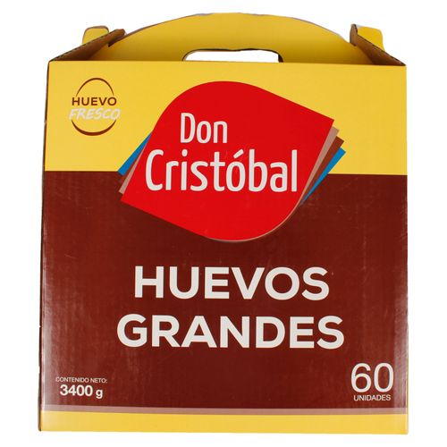 Huevo Don Cristobal Marron Grande - 60 Unidades