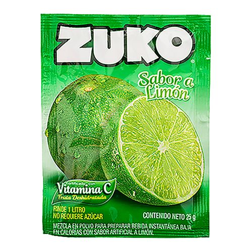 Bebida Zuko En Polvo Sabor Limon - 25gr