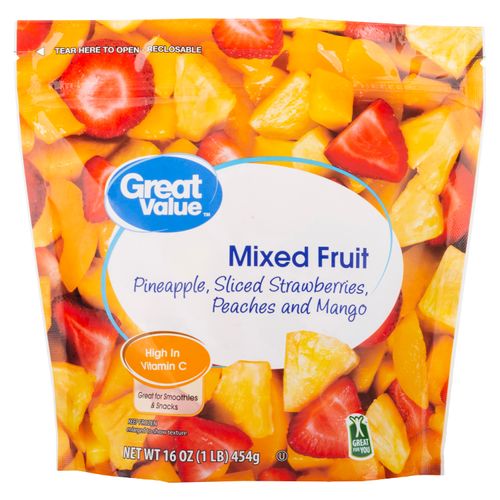 Fruta mixta Great Value Congelada - 454 g