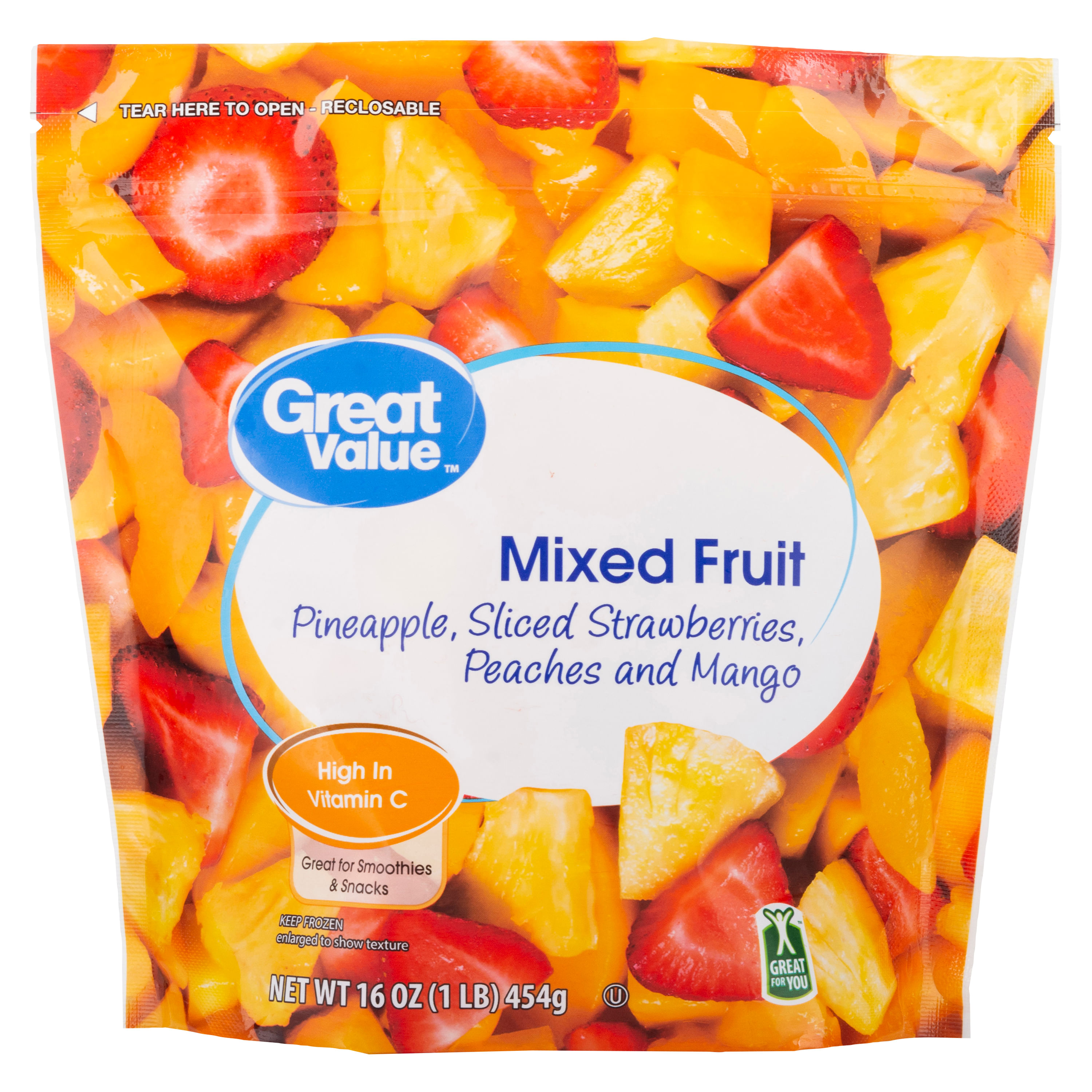 Comprar Fruta Mixta Great Value Congelada - 454gr