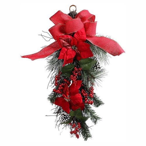 Arreglo Flor Navidad 12 cm