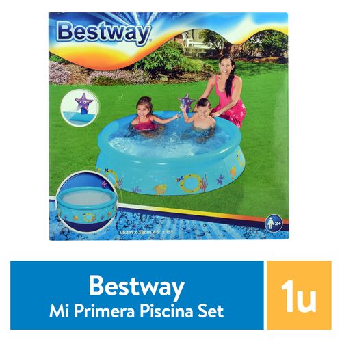 Set de Piscina Inflable Infantil Marca Bestway con Estrella Spray de Agua
