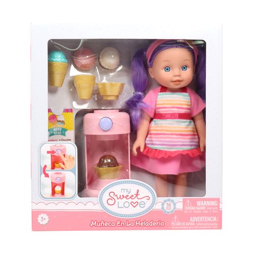 Muñeca En La Heladeria 12 in (1 in = 2.54 cm)