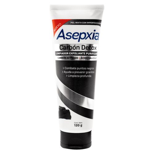 Asepxia Carbón Gel Exfoliante 120 ml