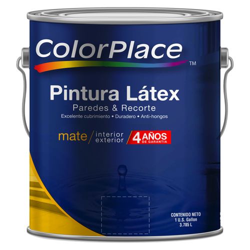 Pintura Látex ColorPlace Mate Base Pastel. 4 Años De Garantía - 1 galón