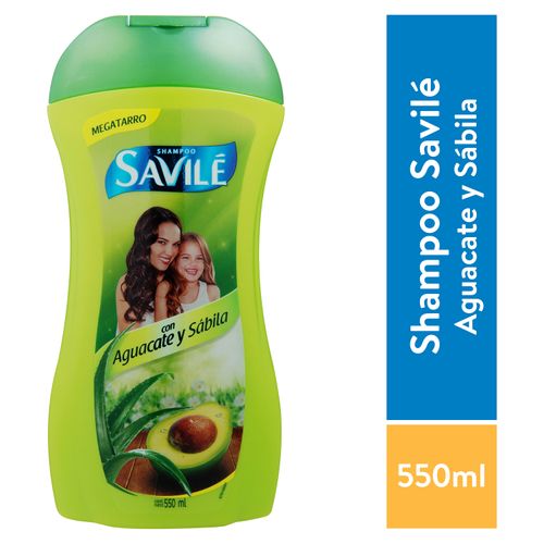 Shampoo Savile Con Sabila Y Aguacate - 550 ml