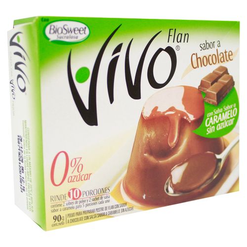 Flan Vivo Sabor A Chocolate 80 g