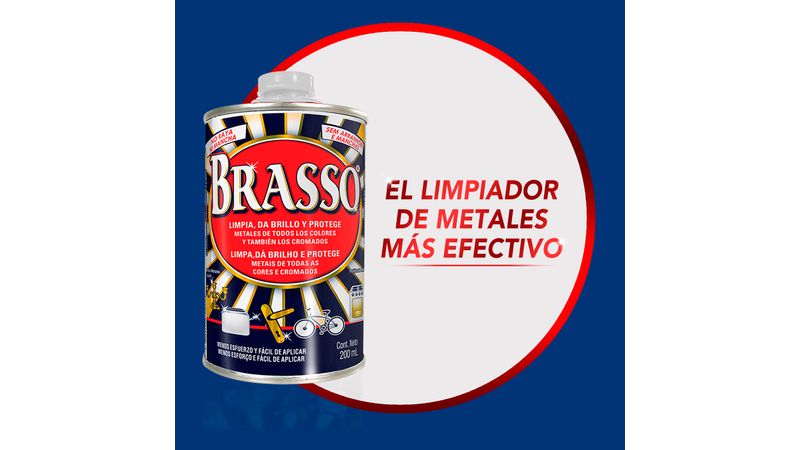 Liquido Limpiador Metales 75 ML Brasso 30107 - Ferretería La Fragua