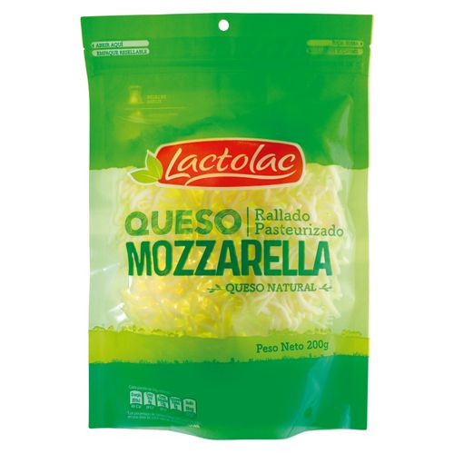 Queso Lactolac Mozarella Rallado Pasteurizado - 200 g