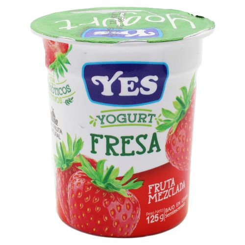 Yogurt Yes Fresa Fruta Mezclada - 125 g