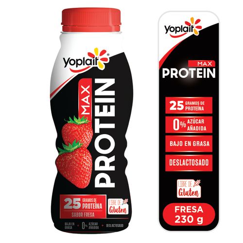 Yogurt  Yoplait Max Protein Beber Fresa - 230Gr