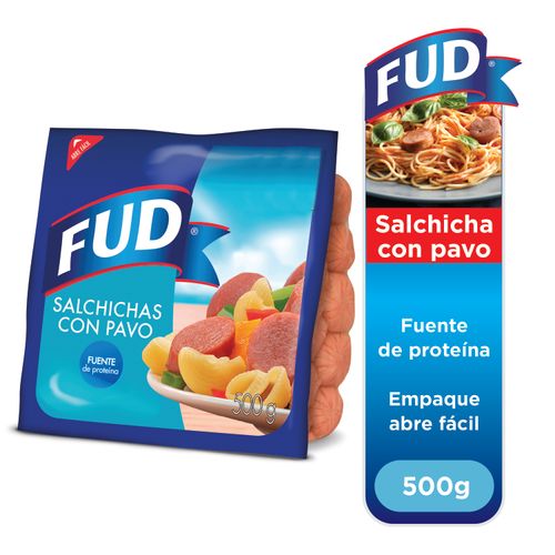 Salchicha Fud Con Pavo , Fuente De Proteína - 500g