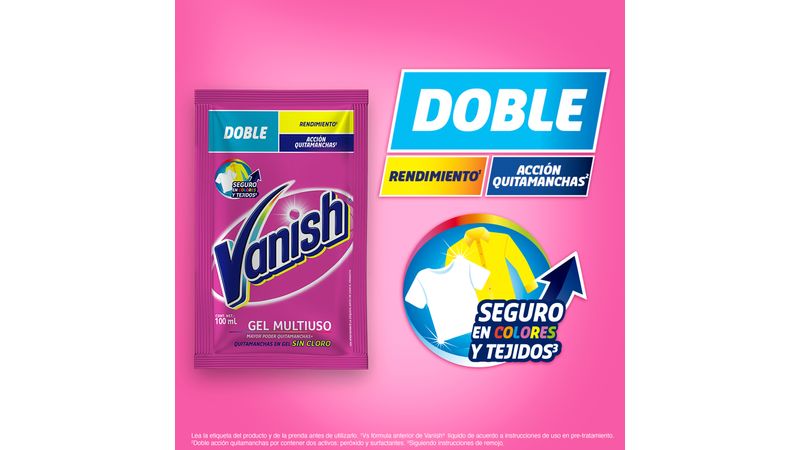 Vanish Quitamanchas en Gel Pack Color Protect + Crystal White x925ml c –  Ferretería San Pablo