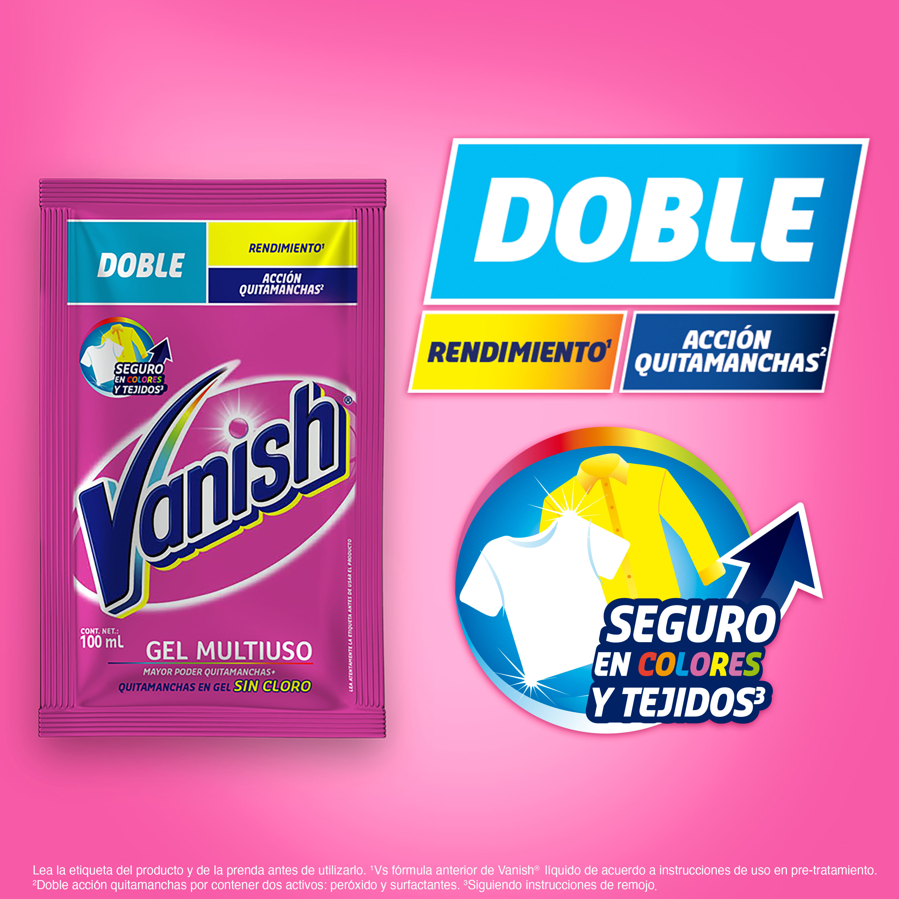 Vanish Quitamanchas En Gel Multiusos, color, 450 ml, pack of/paquete de :  : Salud y Cuidado Personal