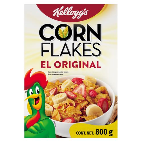 Cereal Kellogg's® corn flakes sabor original hojuelas de granos de maíz de origen natural - 830 g