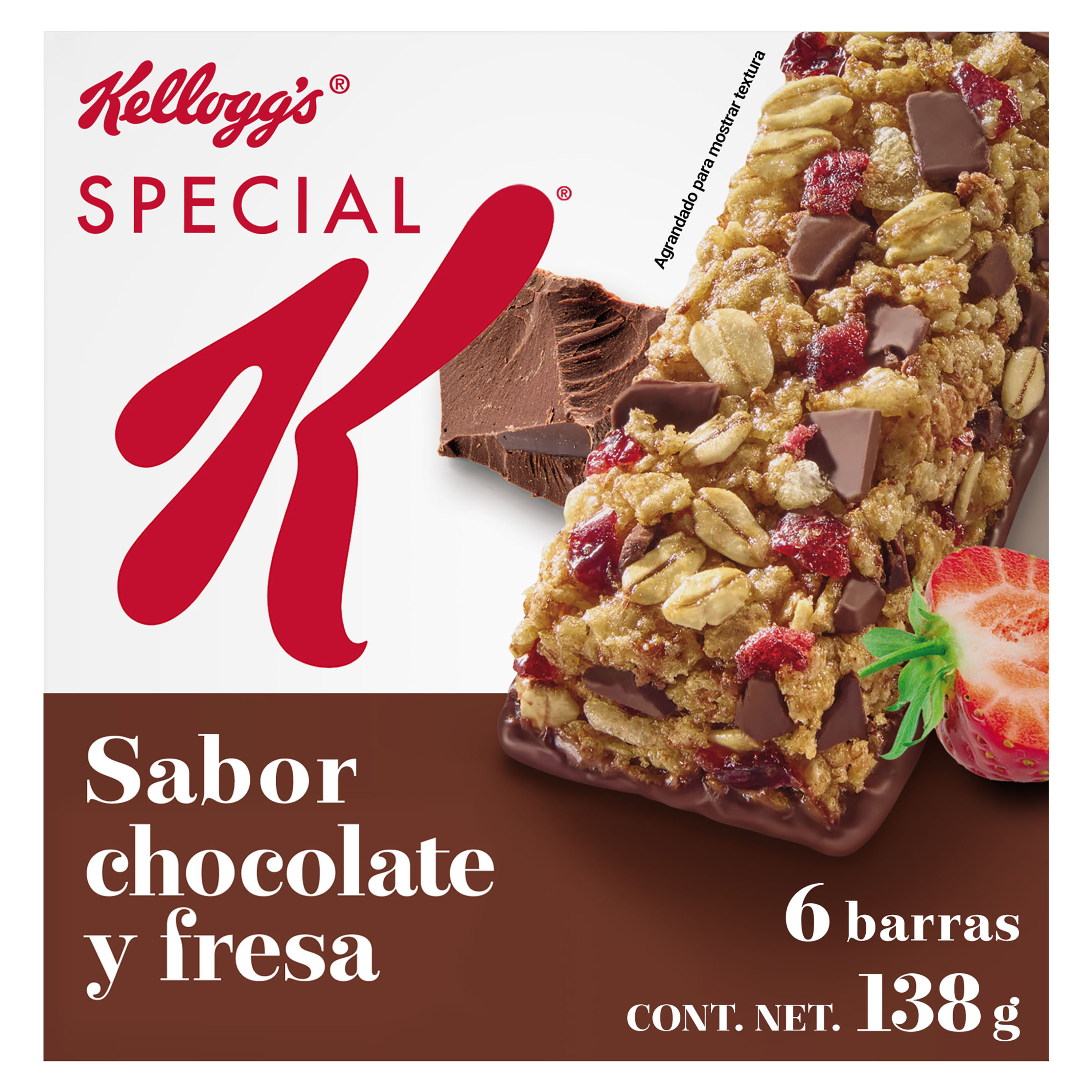 Barras Kelloggs Special K Chocolate Y Fresa - 138gr