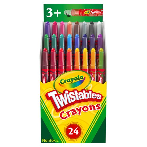 Crayon Mini Crayola Twistable Cera - 24 Unidades