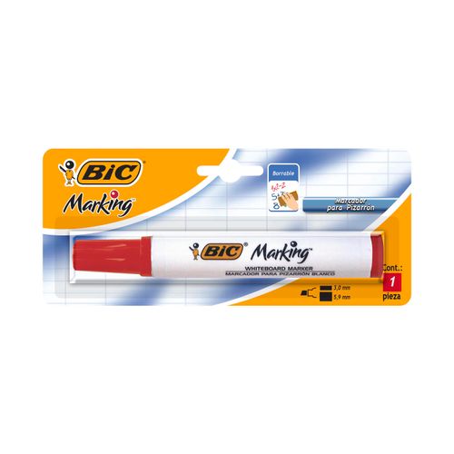 Marcador Pizarron Bic Rojo Bl