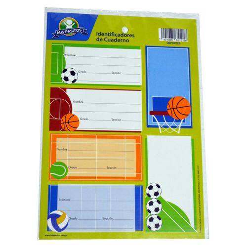 Identificador De Cuaderno Mis Pasitos 2 Hojas