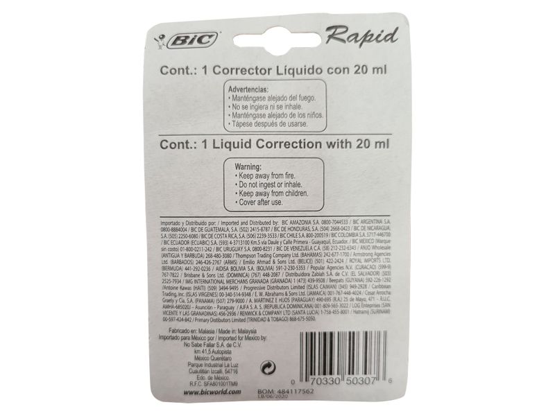 Corrector-Bic-Rapid-Bl-2-18808