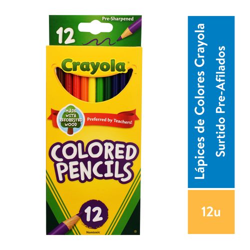 Lápiz Crayola De Color Largos -12 uds