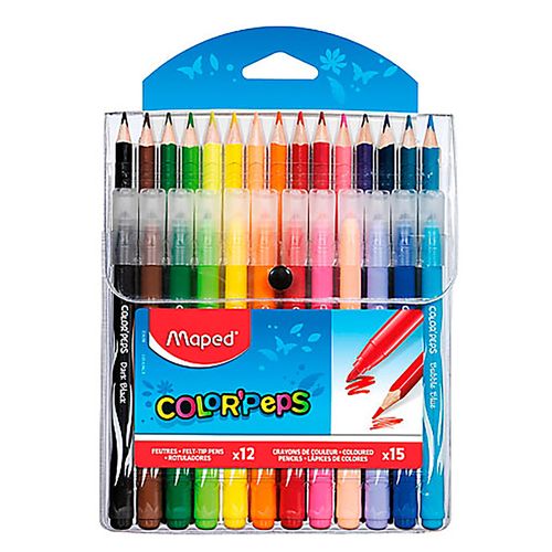 Kit Plumon Maped X12 Colores X15