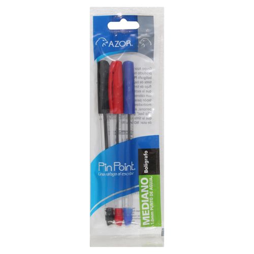 Boligrafo Artline De Gel Colores Negro Azul Y Rojo 3 Pack - 0.7 mm