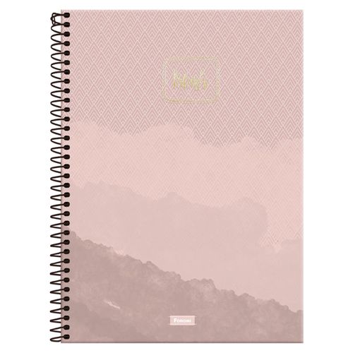 Cuaderno Foroni Tapa Dura Grande De Pink- 80 Hojas