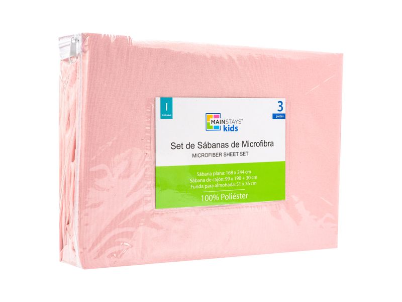 Msk-Set-Sabanas-3Pzas-Rosa-Lisa-Twin-2-757