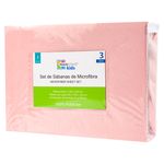 Msk-Set-Sabanas-3Pzas-Rosa-Lisa-Twin-3-757
