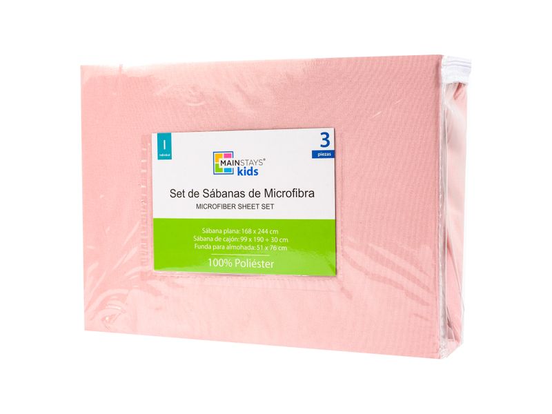 Msk-Set-Sabanas-3Pzas-Rosa-Lisa-Twin-3-757